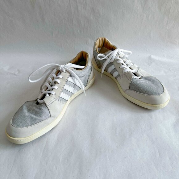 Defunct ADIDAS SLVR grey/white sneakers Sz 10 - Picture 5 of 8